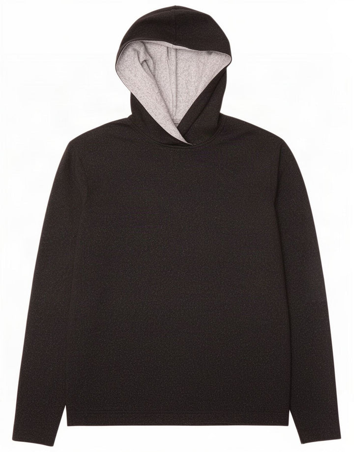 Marks & Spencer Herren-Kapuzenoberteil, langärmelig, mittelschwarz, Polyester