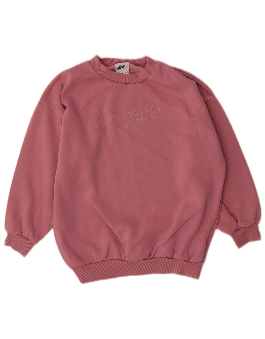 NIKE Mädchen-Sweatshirt mit Grafik, 8–9 Jahre, Größe S, rosa, Baumwolle