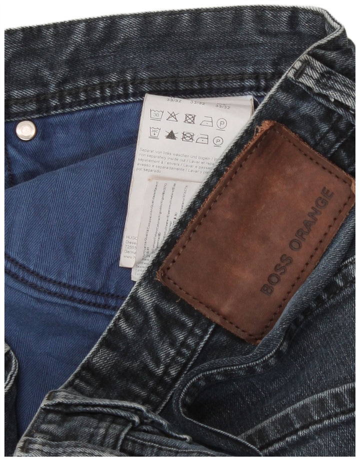 Hugo Boss Damen Slim Jeans W33 L32 Blaue Baumwolle