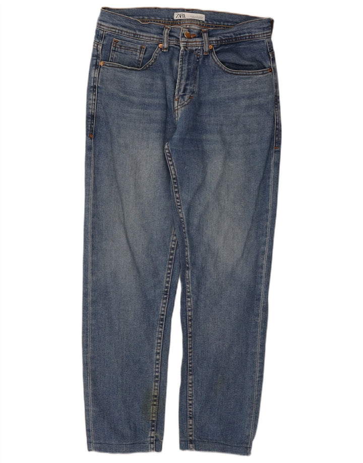 Zara Herren Slim Jeans EU 38 Small W30 L28 Blau