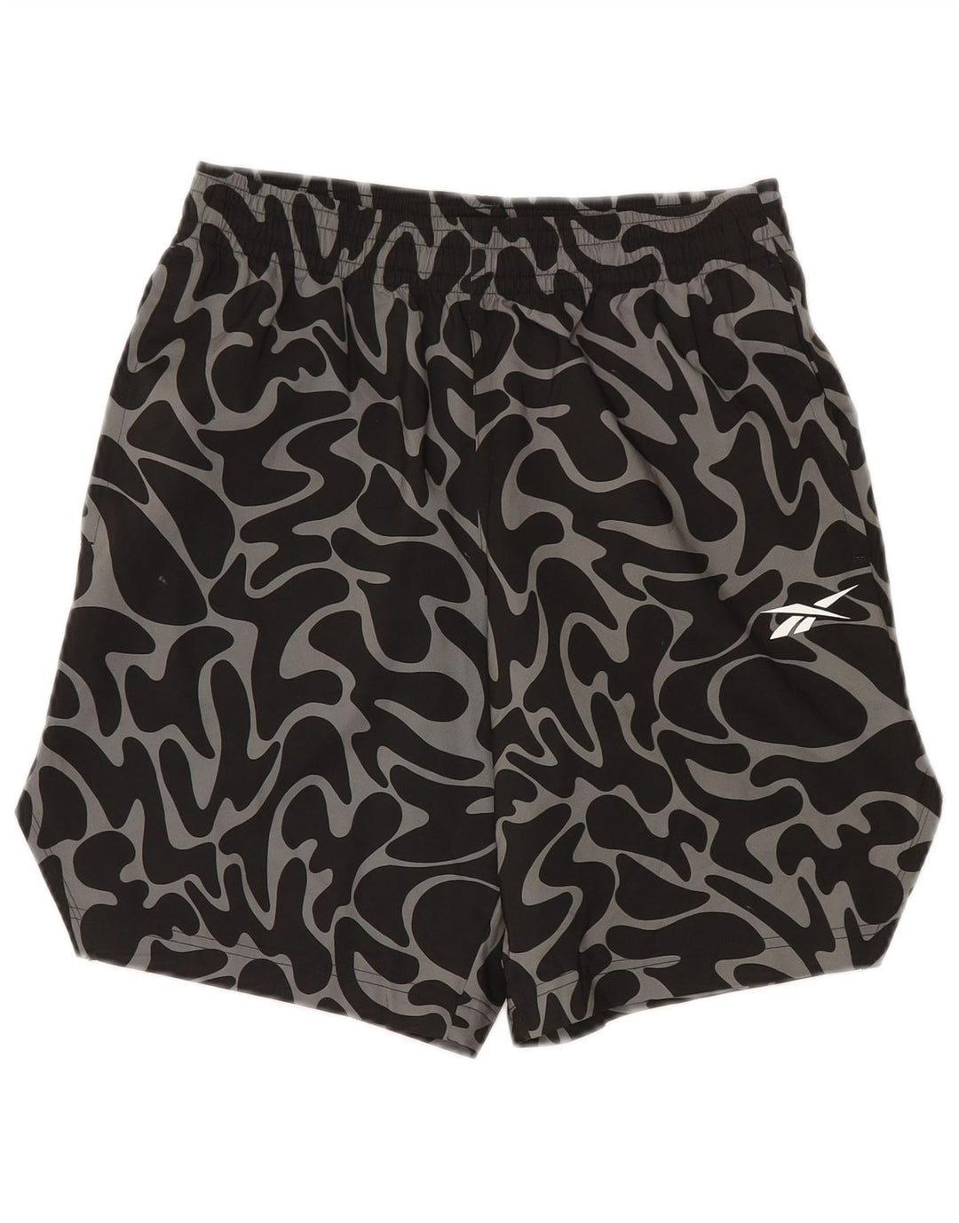 Reebok Herren Sport Shorts XS Schwarz Camouflage Polyester