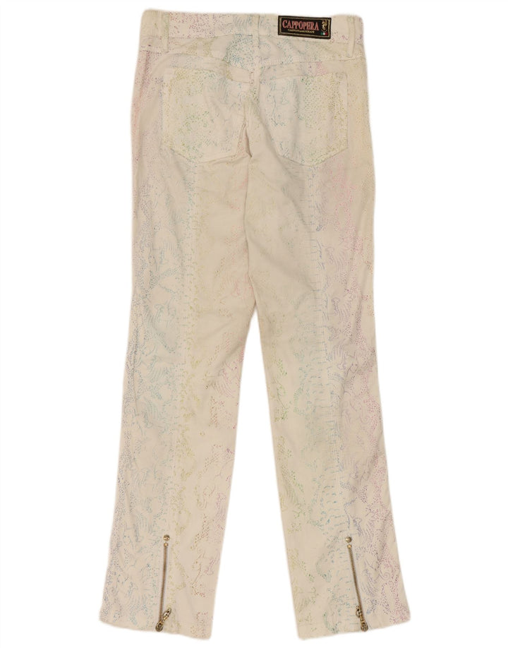Cappopera Damen Freizeithose IT 42 Medium W26 L29 Off White