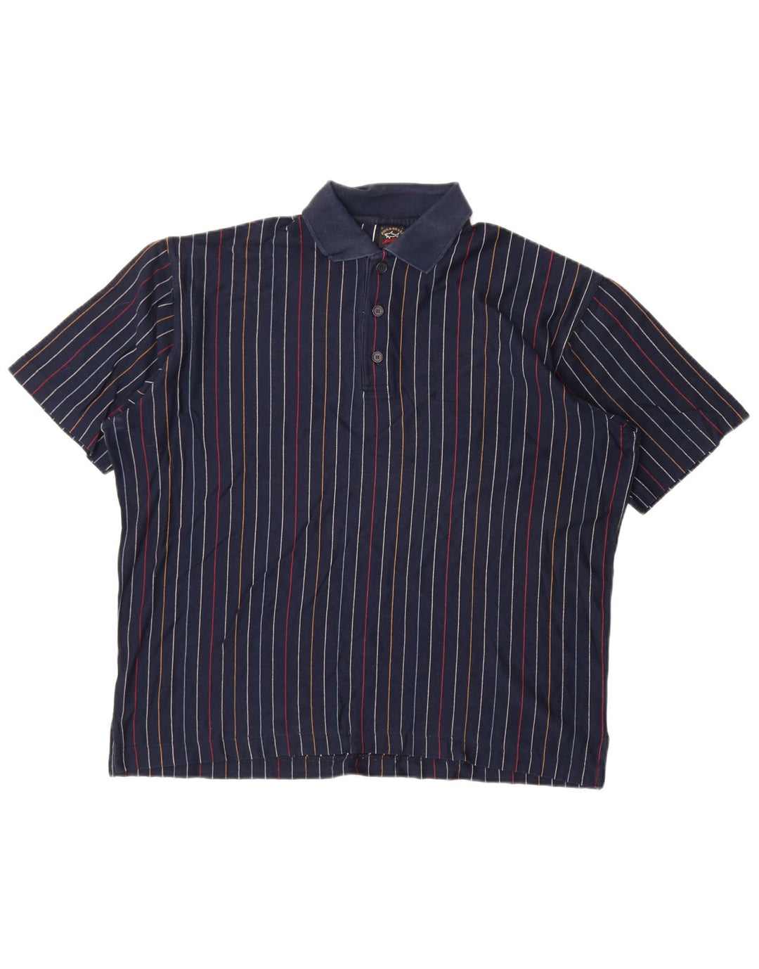 Paul & Shark Herren-Poloshirt, groß, Marineblau gestreift