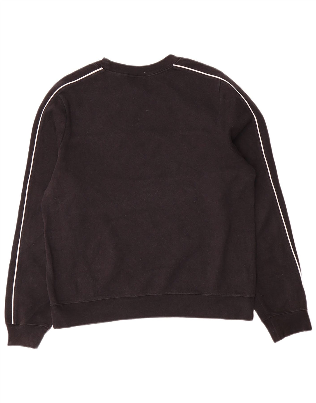 Nike Damen-Sweatshirt-Pullover UK 14 Mittelschwarze Baumwolle