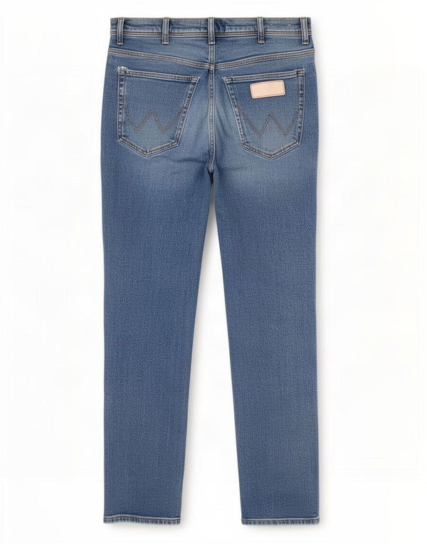 Wrangler Herren Texas Straight Jeans W34 L32 Blaue Baumwolle