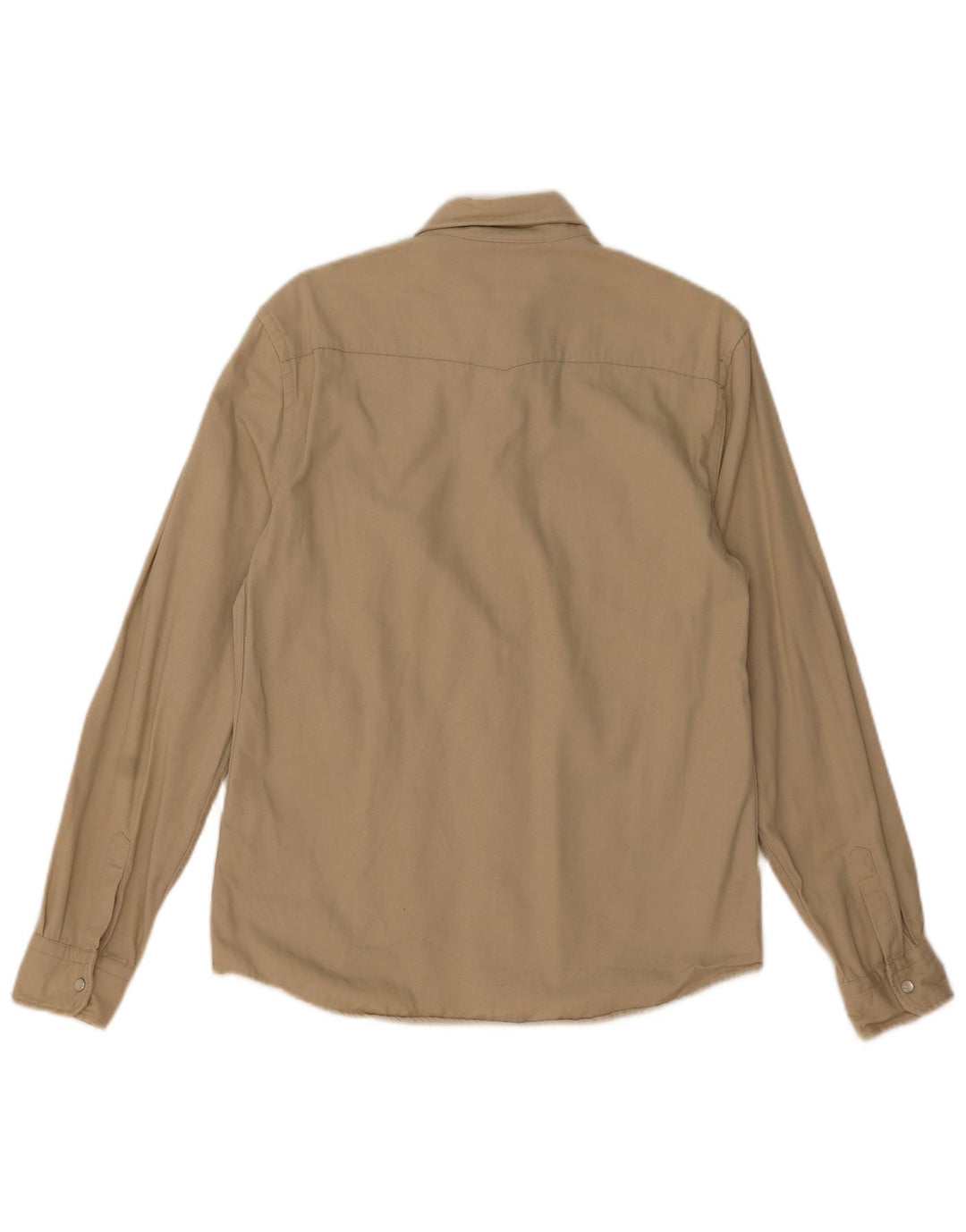 Reiss Herren-Hemd in normaler Passform, mittelbeige Baumwolle