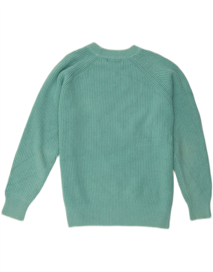 Marks & Spencer Damen Pullover mit Rundhalsausschnitt, UK 14, Mitteltürkis