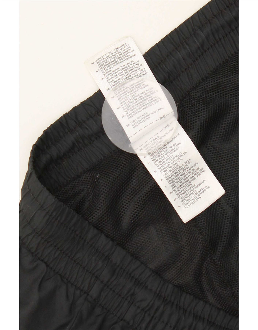 Adidas Herren-Trainingshose UK 38/40 Mittelschwarzes Polyester