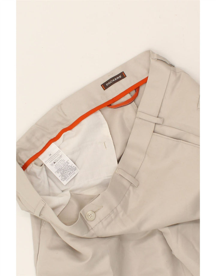 DOCKERS Mens Chino Shorts W34 Large Beige Polyester Vintage Dockers and Second-Hand Dockers from Messina Hembry 