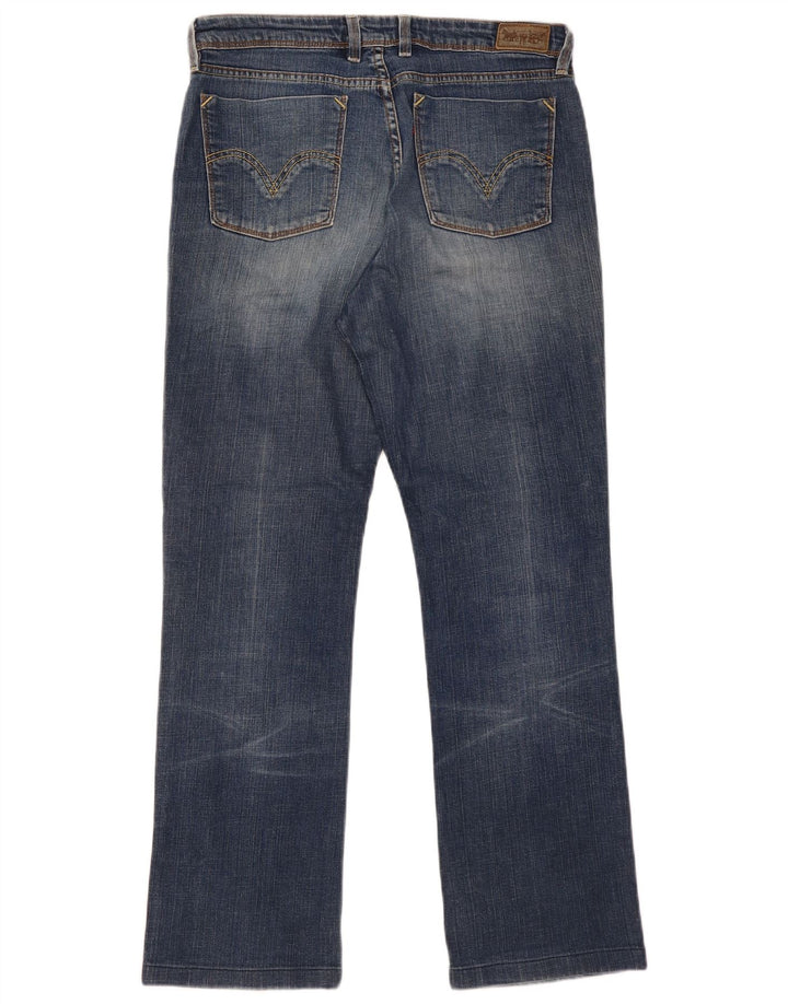 Levi's Damen 627 Straight Jeans W34 L30 Blaue Baumwolle