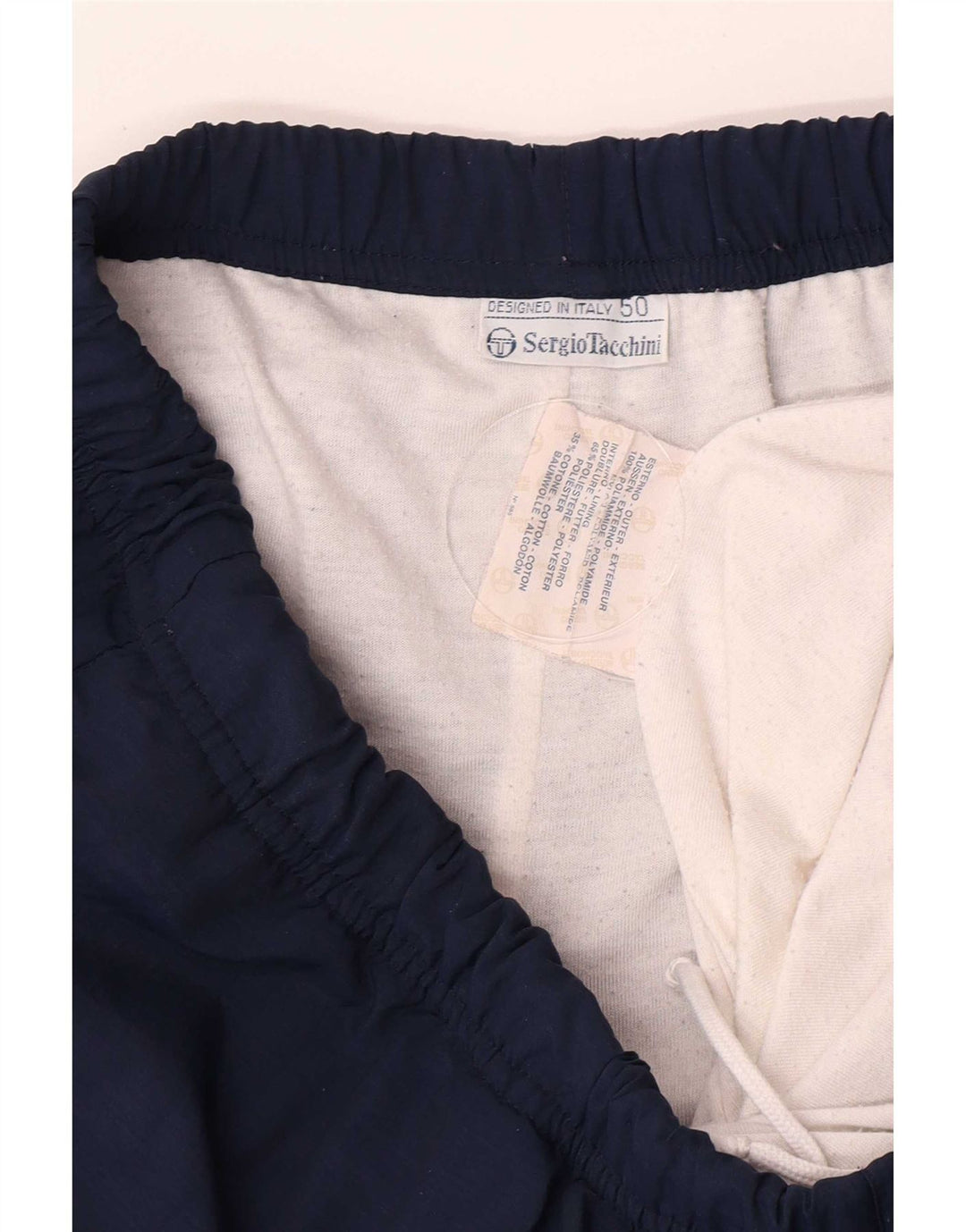 Sergio Tacchini Herren Trainingshose Jogger IT 50 Mittel Marineblau
