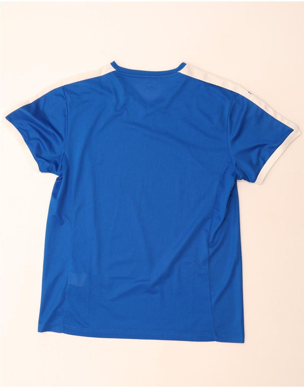 Puma Herren T-Shirt Top XL Blau Colourblock Polyester
