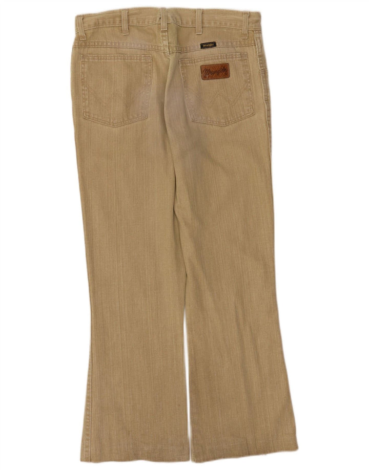 Wrangler Herren Bootcut Jeans W31 L27 Beige Baumwolle