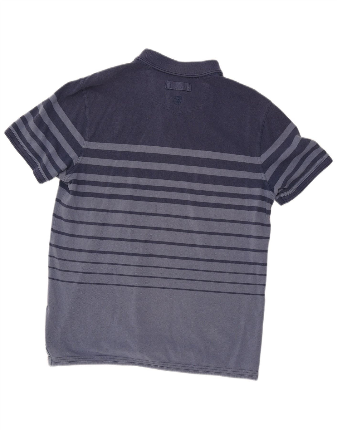 Fat Face Herren-Poloshirt, groß, blau gestreift, Baumwolle