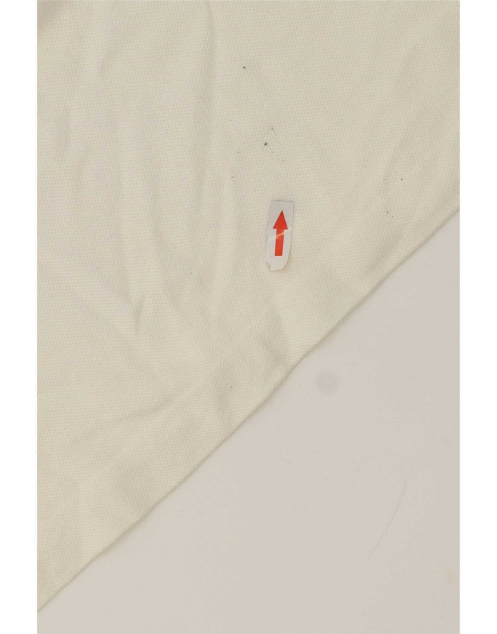 Lacoste Herren-Poloshirt, Größe 6 XL, weiße Baumwolle