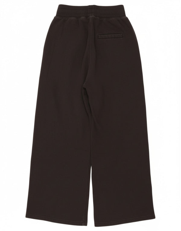 Puma Damen Freizeithose mit weitem Bein, UK 4 XS, schwarze Baumwolle