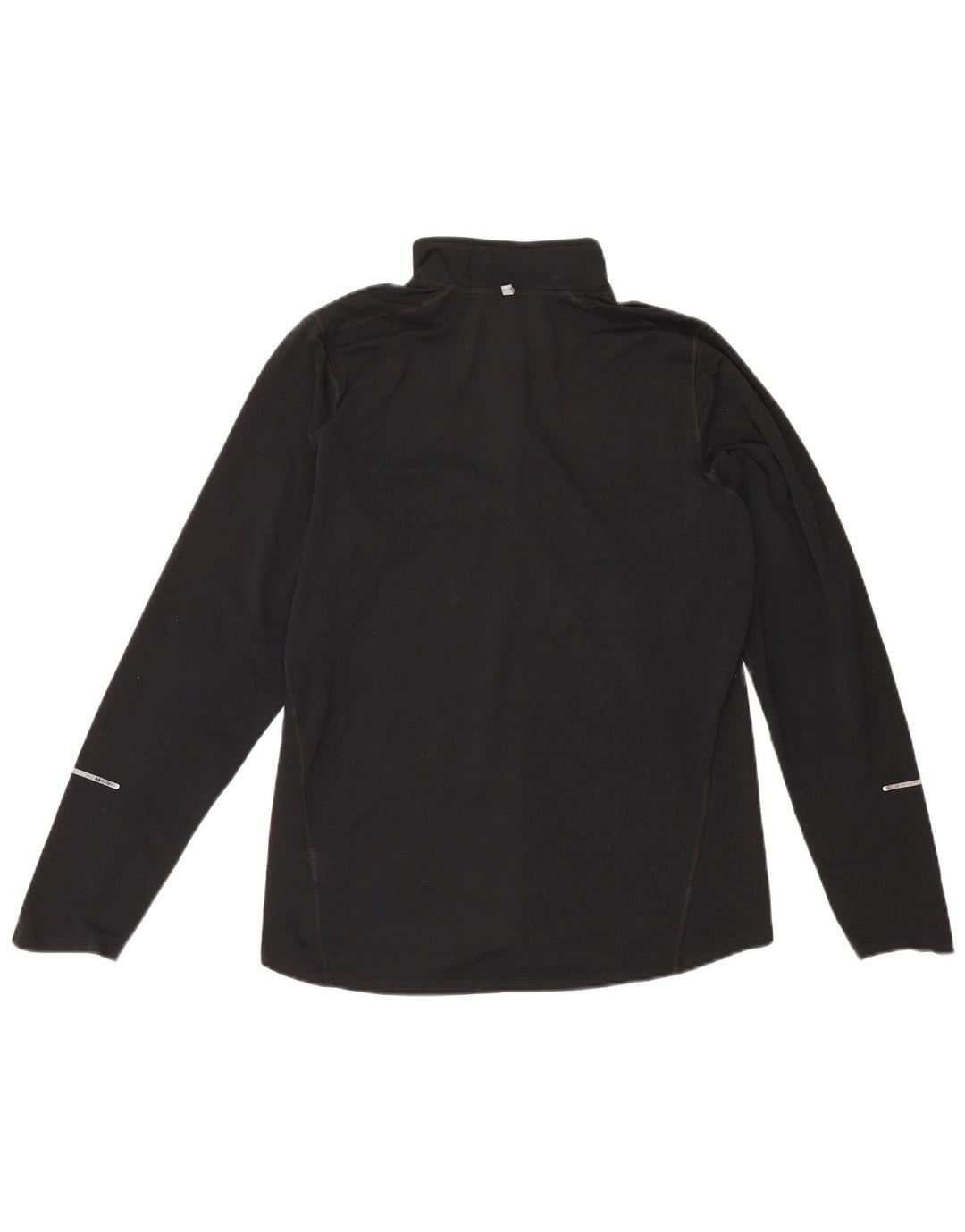 Nike Herren Dri Fit Pullover-Trainingsanzugoberteil mit Reißverschluss, Mittelschwarzes Polyester