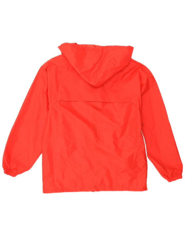 K-Way Damen-Regenjacke mit Kapuze, UK 14, mittelrot