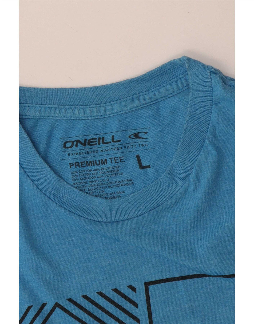 O'Neill Herren-T-Shirt mit Grafik, Größe L, aus blauer Baumwolle