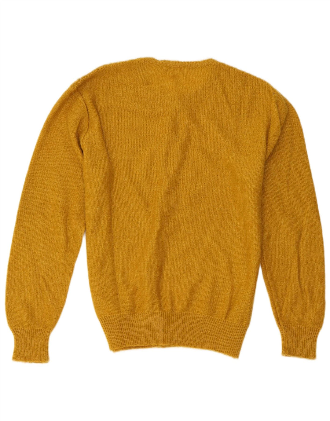 Vintage Damen Cardigan Pullover UK 14 Mittelgelb