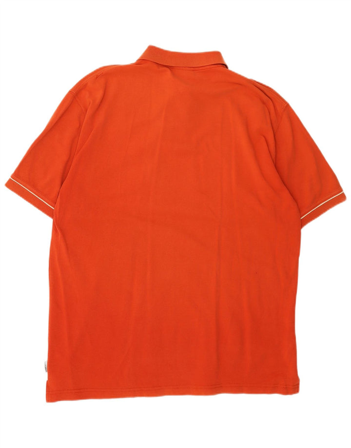 REEBOK Herren Poloshirt XL Orange Baumwolle