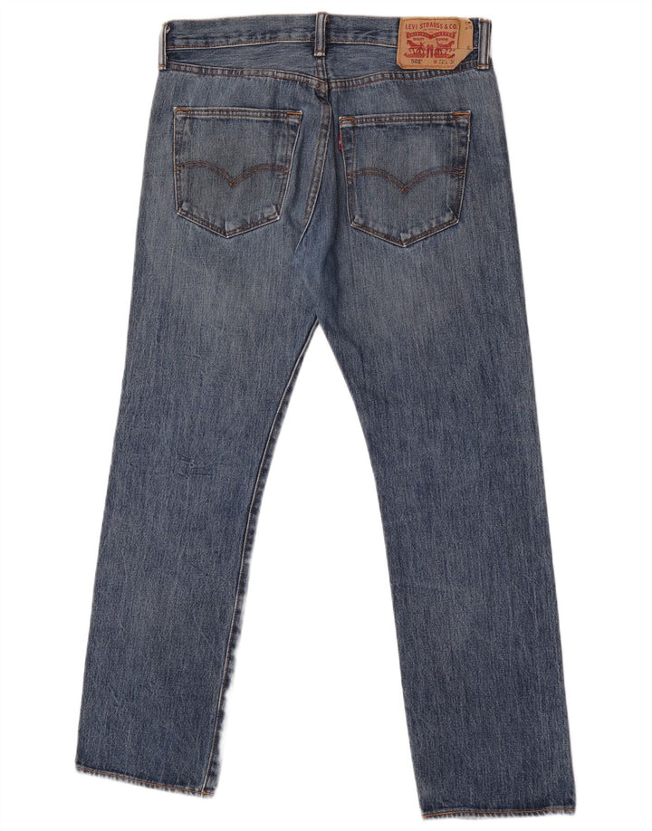 Levi's Herren 501 Straight Jeans W32 L30 Blaue Baumwolle