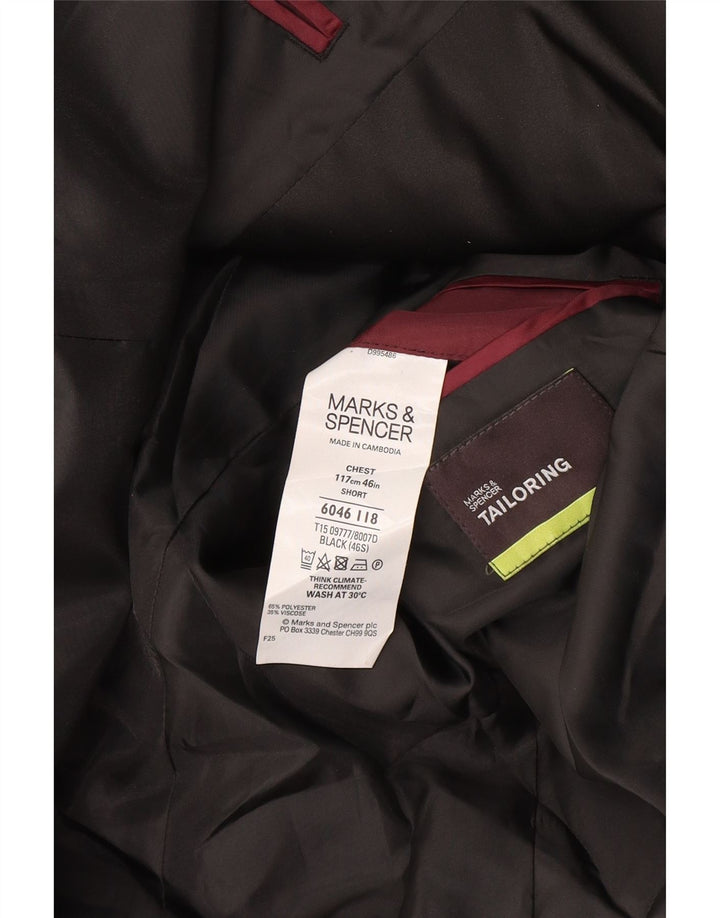 Marks & Spencer Herren-Blazer, kurz, 2 Knöpfe, Gr. 40, Schwarz
