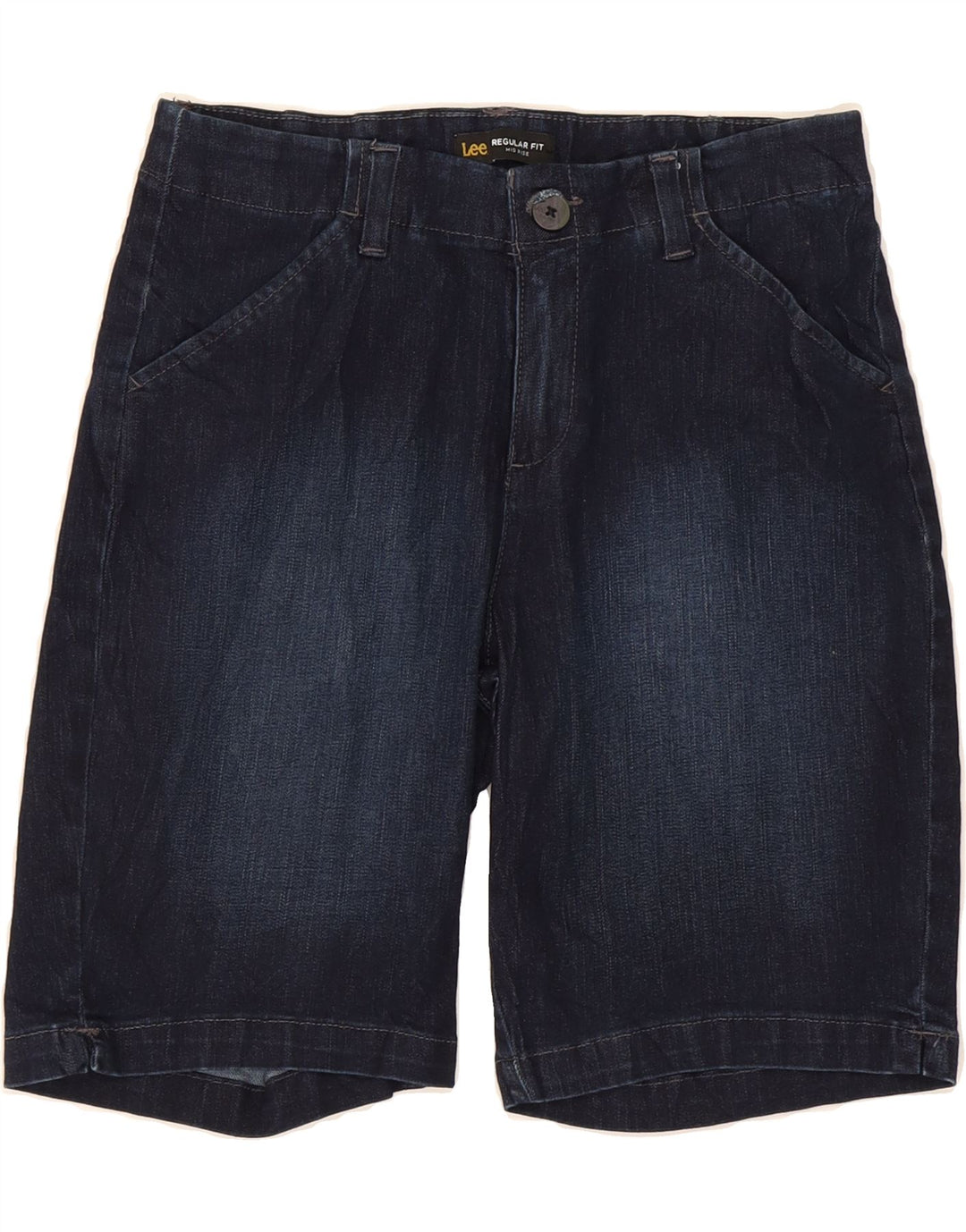 LEE Womens Mid Rise Regular Fit Denim Shorts US 6 Medium W25  Navy Blue Vintage Lee and Second-Hand Lee from Messina Hembry 