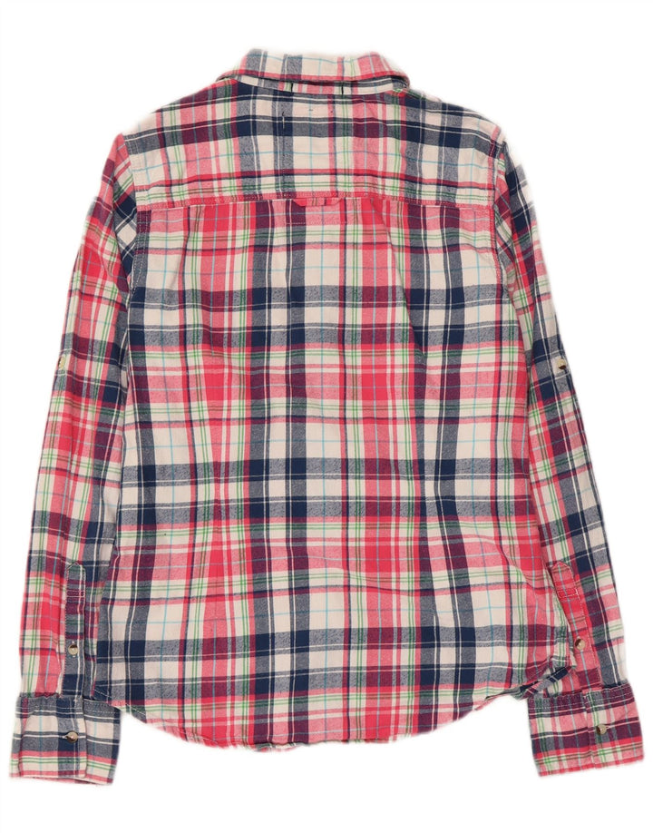 Superdry Damen-Flanellhemd mit klassischer Passform, Größe M, Mehrfarbig, UK 12, Baumwolle