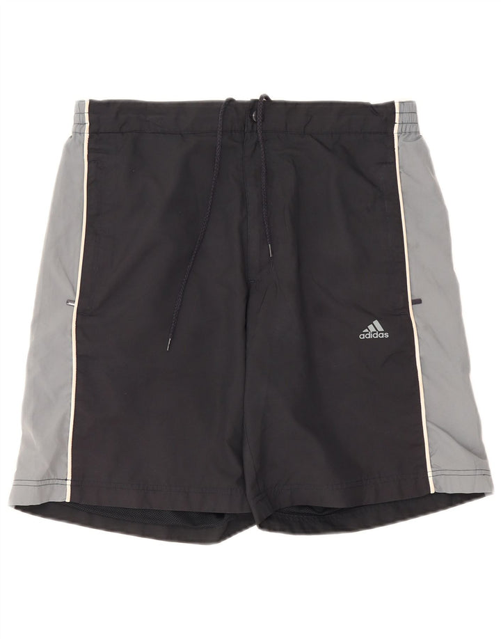 Adidas Herren Graphic Regular Sport Shorts Mittelschwarzes Colourblock-Polyester