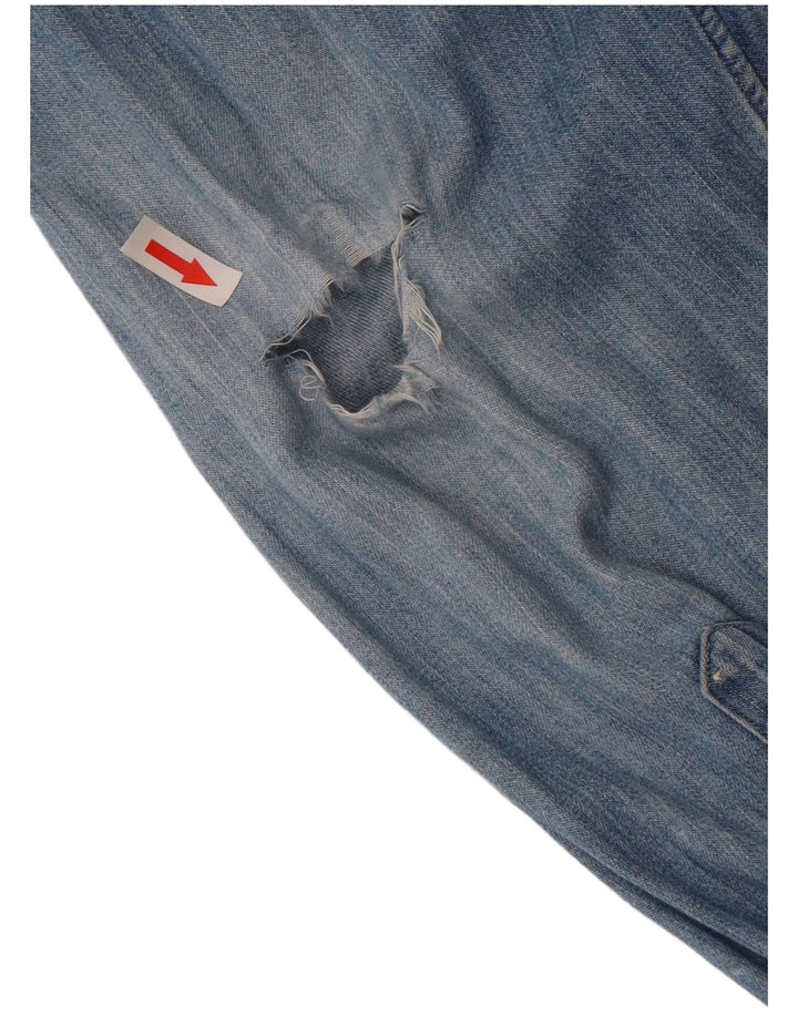 Ralph Lauren Herren Slim Fit Jeanshemd XL Blau Baumwolle