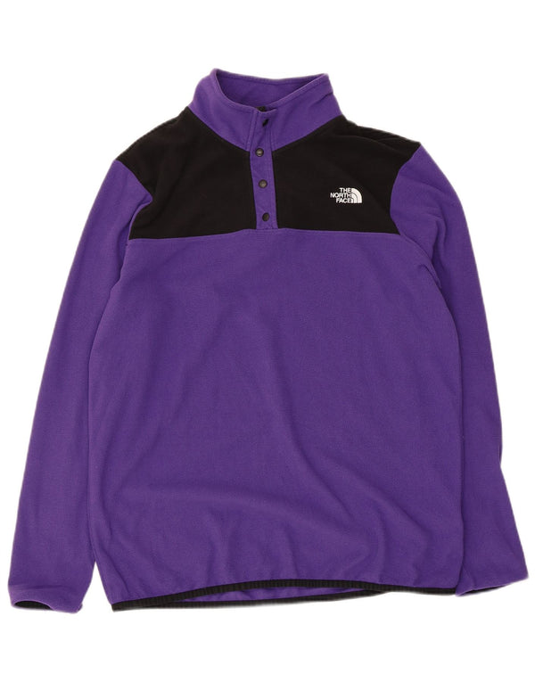 THE NORTH FACE Damen Fleecepullover UK 14 Mittellila Farbblock