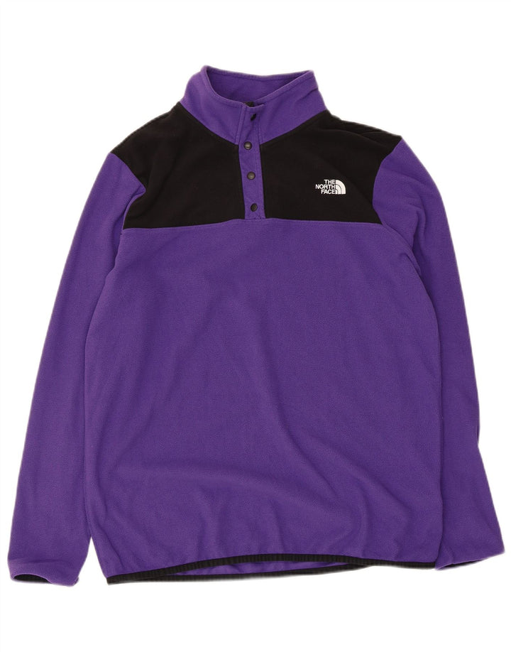 THE NORTH FACE Damen Fleecepullover UK 14 Mittellila Farbblock