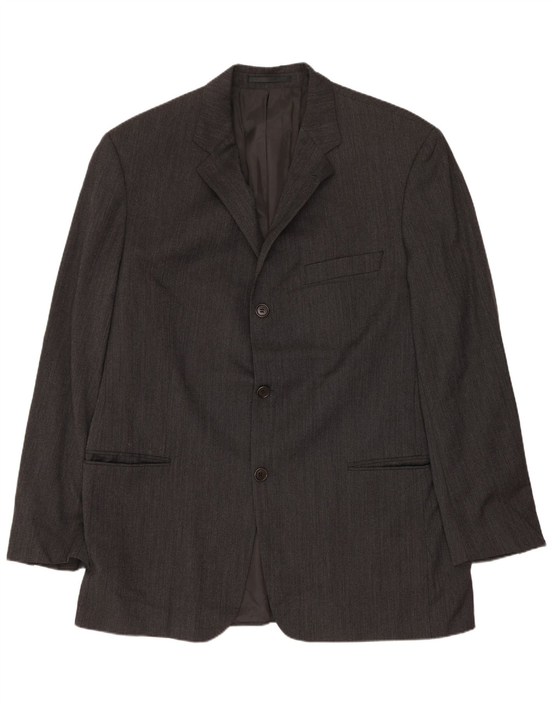 HUGO BOSS Herren-Blazer mit 3 Knöpfen, EU 54, 2XL, graue Wolle
