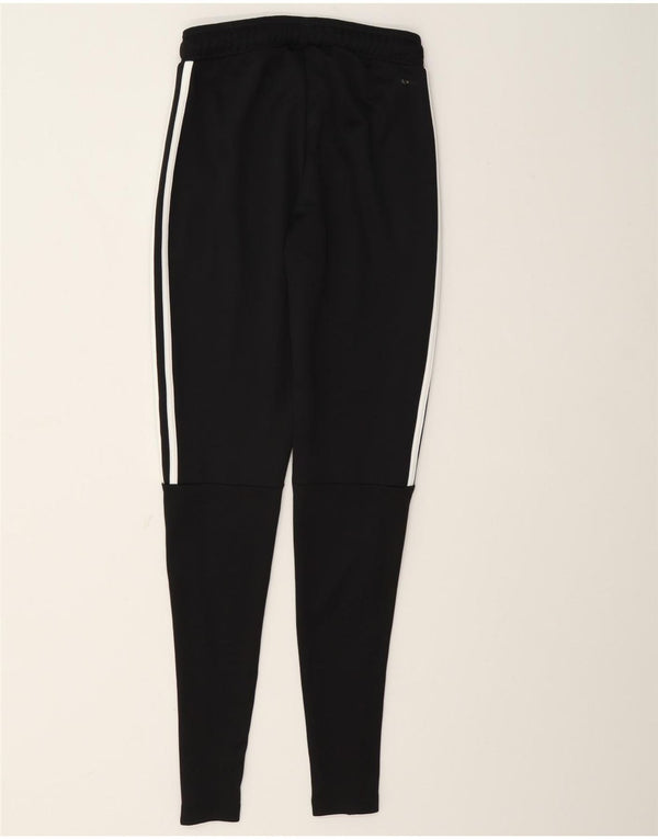 Adidas Damen Climalite Trainingshose UK 8/10 Small Schwarz Polyester