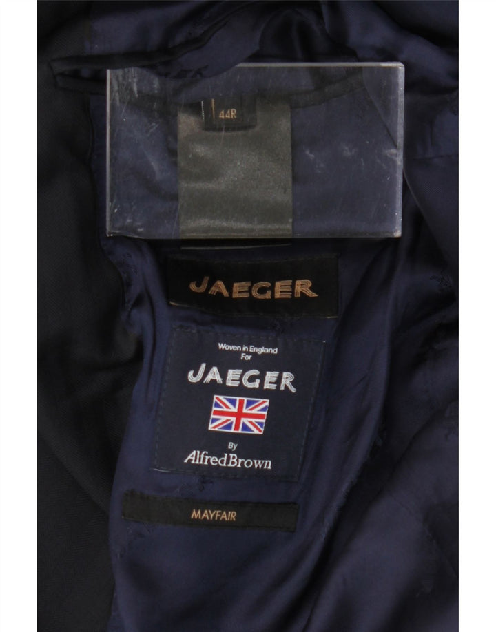 JAEGER Herren Alfred Brown 2-Knopf-Blazerjacke UK 44 2XL Marineblau