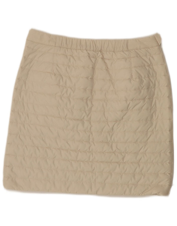 Jack Wolfskin Damen gepolsterter A-Linien-Rock UK 10/12 Medium W30 Off White