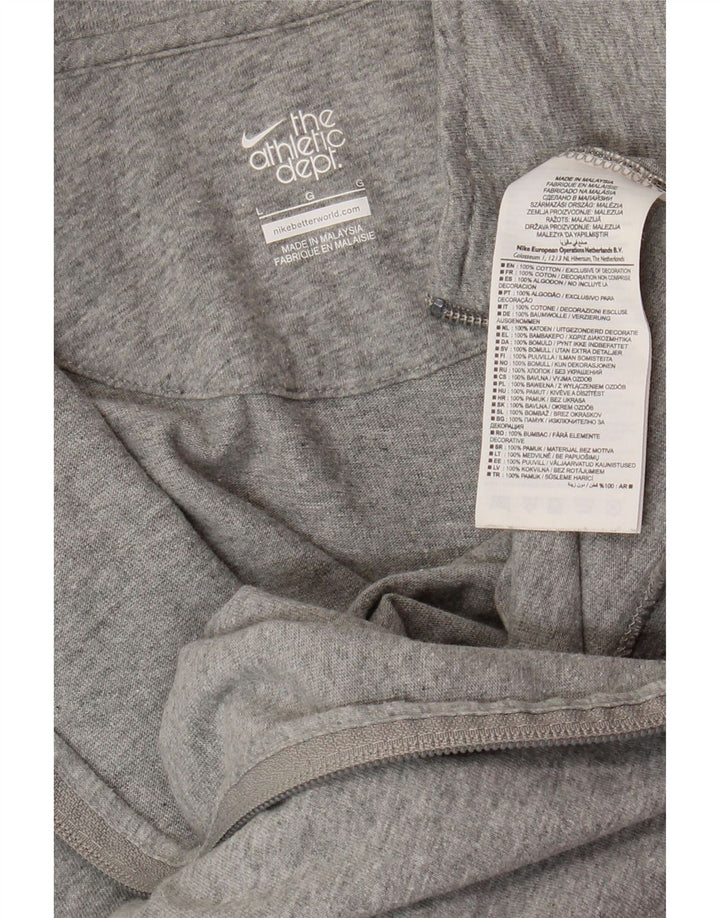 NIKE Herren-Trainingsanzug mit grafischem Oberteil, große graue Baumwolle