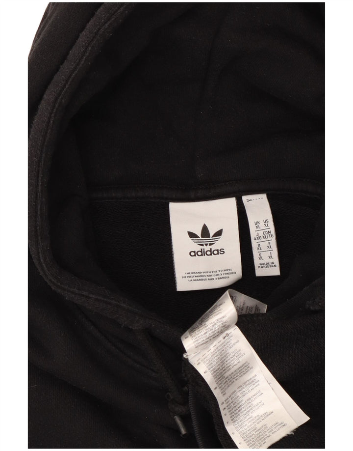 ADIDAS Herren Kapuzenpullover XL Schwarz Baumwolle