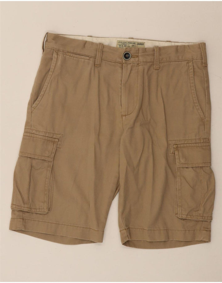 OVS Herren Cargoshorts IT 46 Small W32 Beige Baumwolle