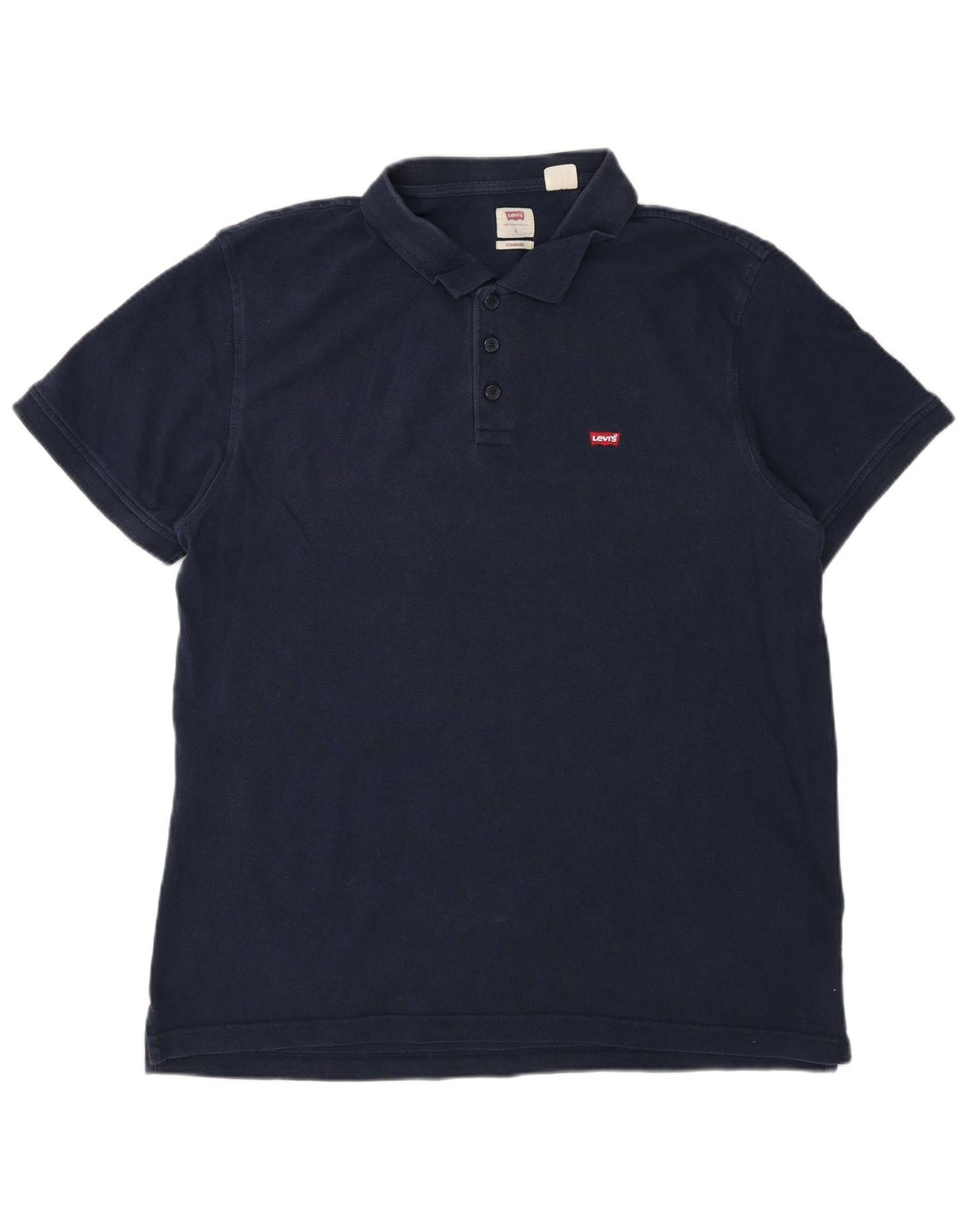 Levi's Herren-Poloshirt in Standard-Passform, groß, marineblau, Baumwolle