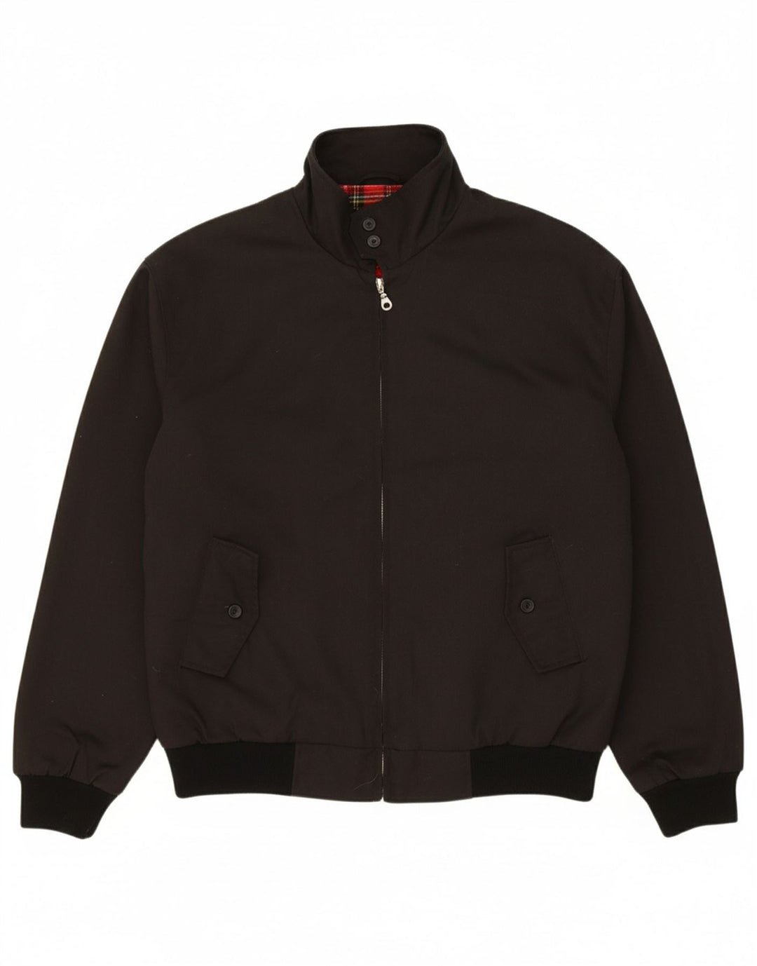 VINTAGE Mens Bomber Jacket UK 42 XL Black Polyester