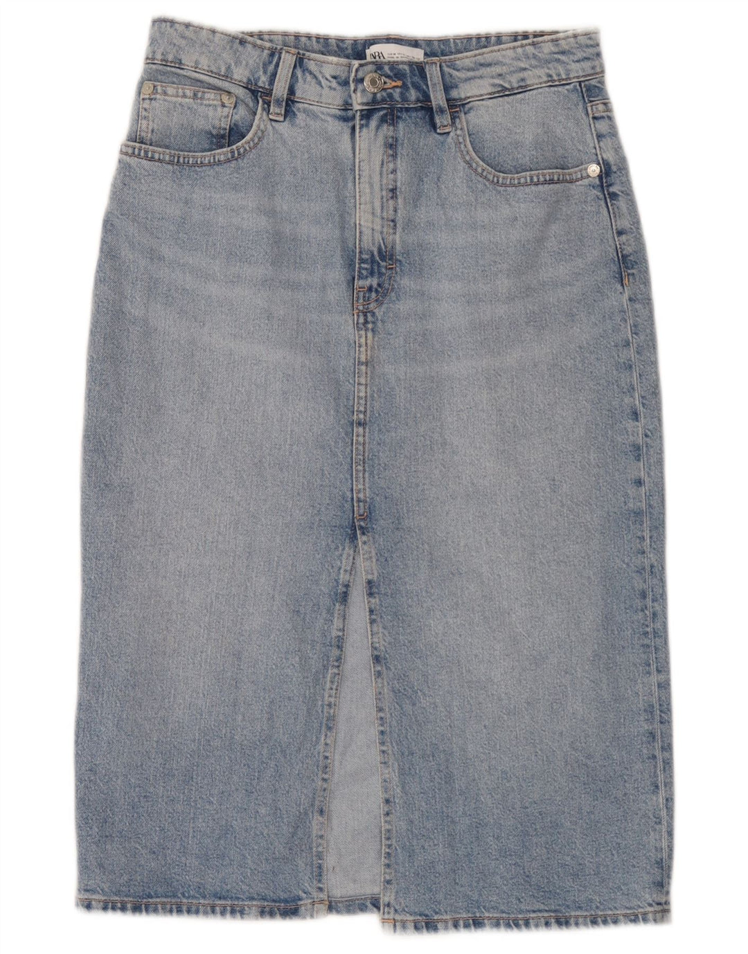 Zara Damen Jeansrock Medium W28 Blau