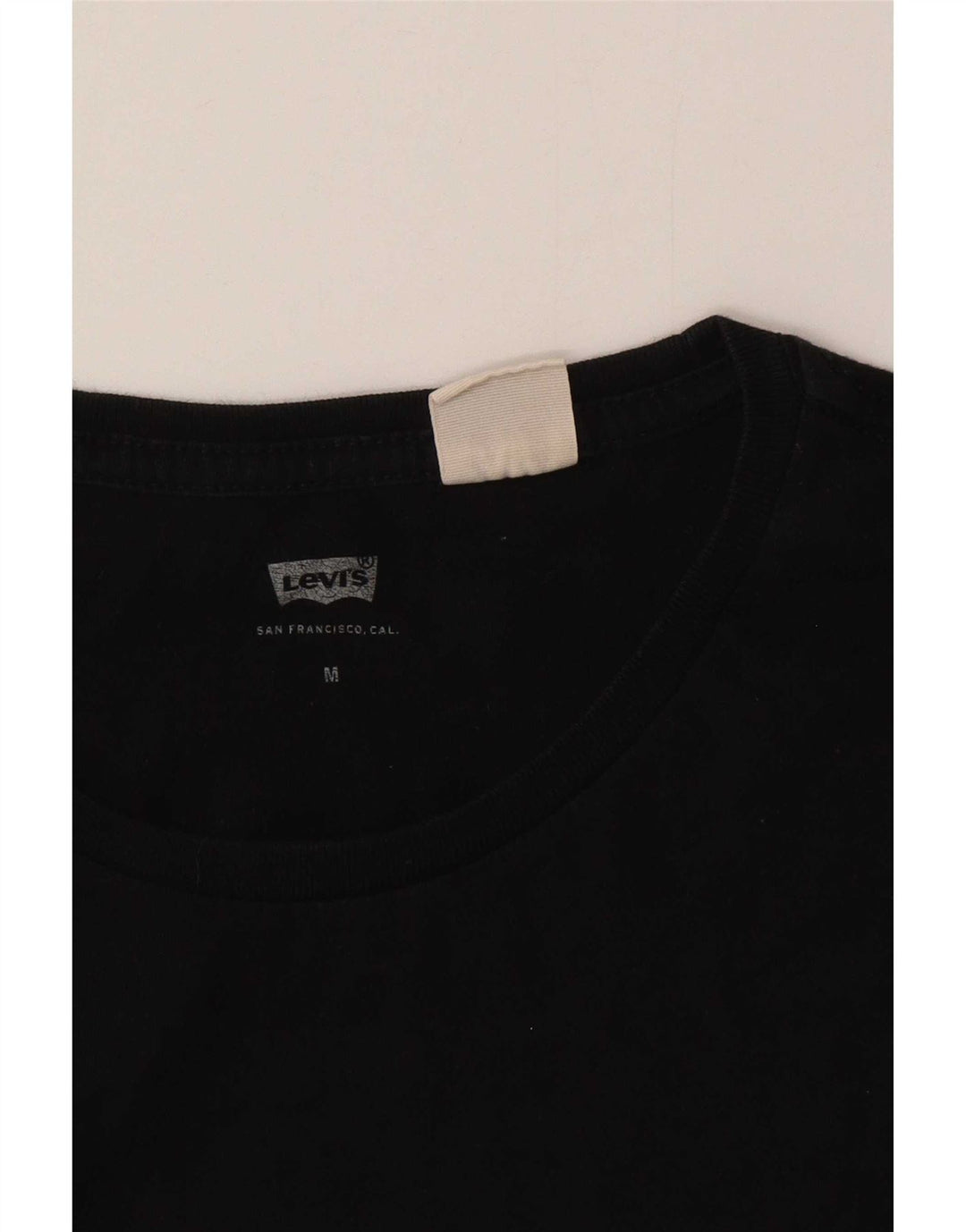Levi's Damen T-Shirt Top UK 12 Medium Schwarz