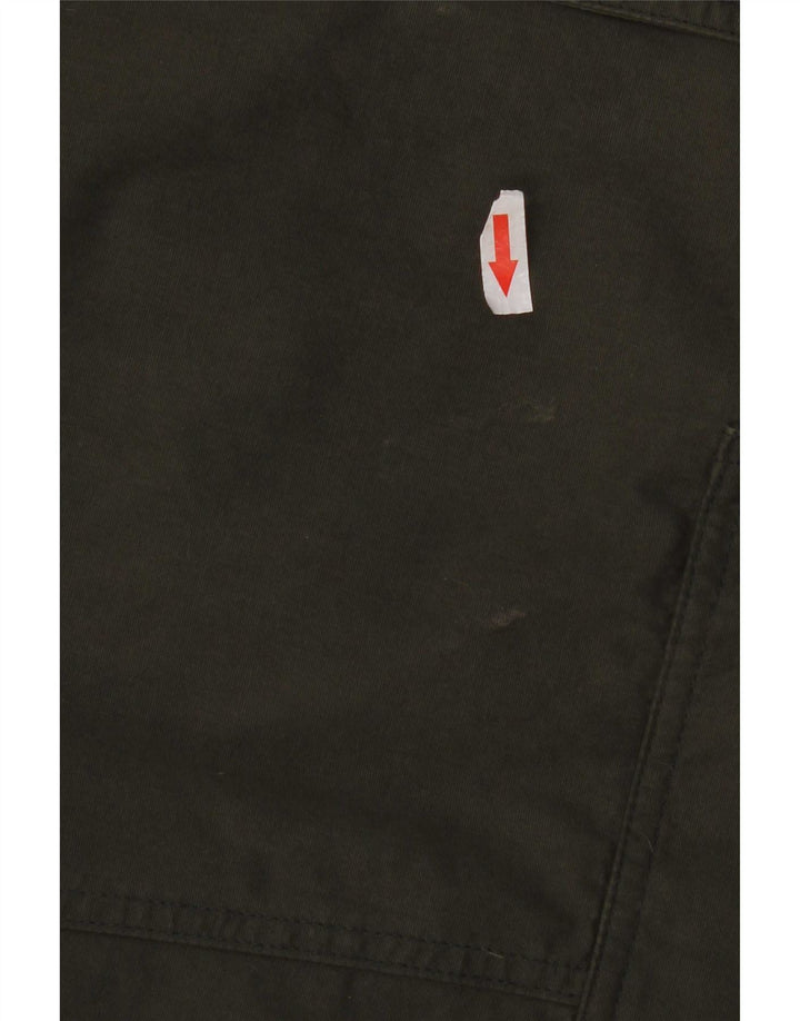 Woolrich Herren-Utility-Jacke UK 40 Large aus grüner Baumwolle