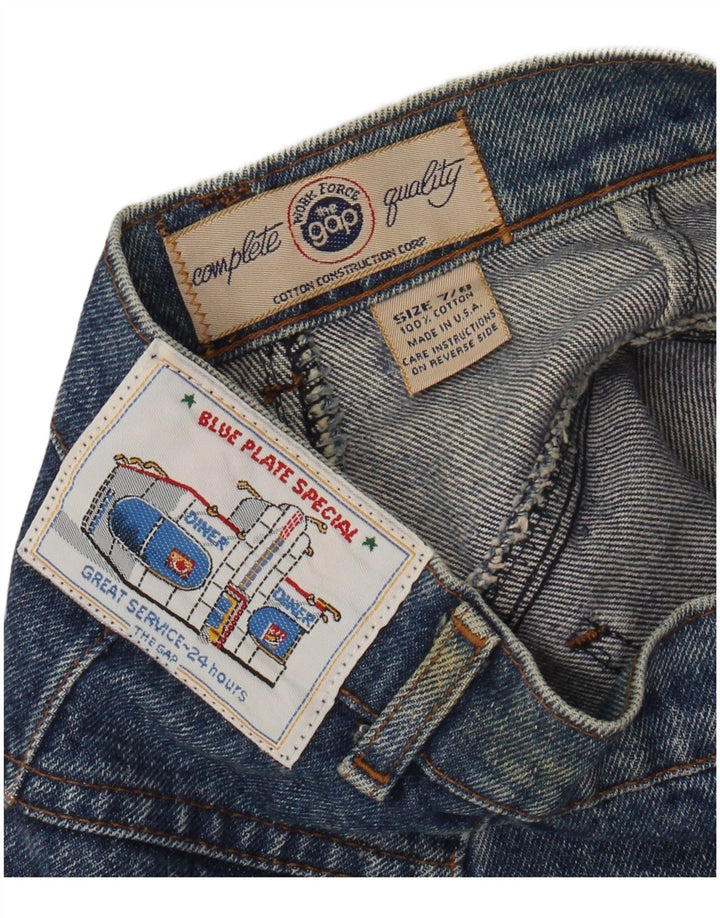 Gap Mädchen-Jeansrock, 7–8 Jahre, W24, blaue Baumwolle