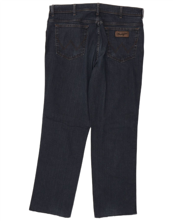 Wrangler Herren Straight Jeans W38 L31 Marineblau