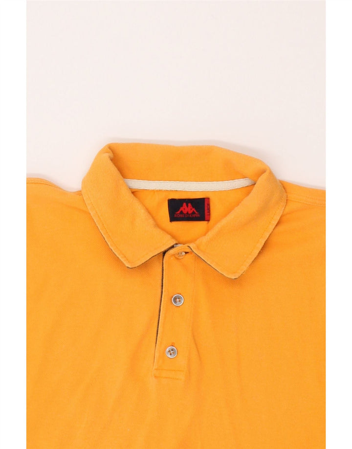 KAPPA Mens Polo Shirt Large Yellow Cotton Vintage Kappa and Second-Hand Kappa from Messina Hembry 