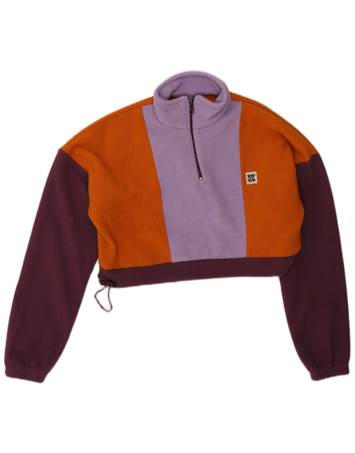 Lucy & Yak Damen-Overall-Crop-Fleece-Pullover, Gr. 10, Größe S, Mehrfarbig