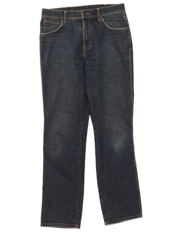 Wrangler Damen-Jeans mit normaler Passform, gerade Passform, W33 L32, marineblaue Baumwolle